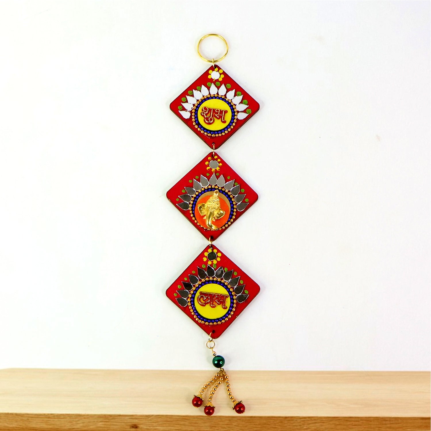 Traditional Labh Shubh Decorative Wall Hanging (1 Pc) Traditional Labh Shubh Decorative Wall Hanging (1 Pc)